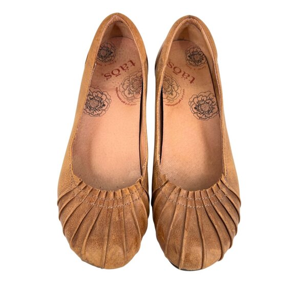 Taos Calypso Womens Brown Leather Pleated Comfort Heels Size 9 - Picture 2 of 10